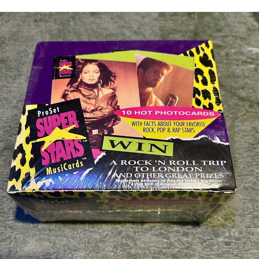 Pro Set SuperStars MusiCards Series 1991 Sealed Box Music Cards